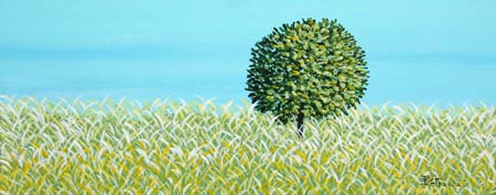 Albero solitario -  Acrilico 40X20