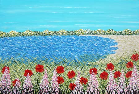 Primavera in riva al mare -  Acrilico 60X40